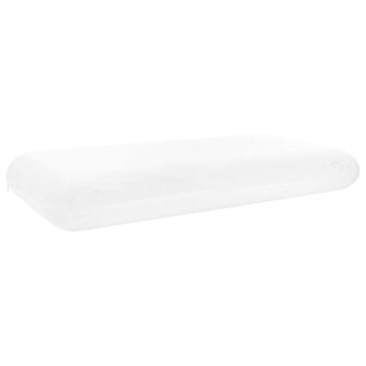 Slaapkussen Effen Wit 74 x 39 x 13 cm Traagschuim 2