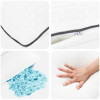 Shread Slaapkussen Wit 60 x 40 x 14,5 cm Traagschuim 5