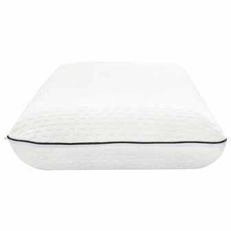 Slaapkussen Effen Wit 80 x 35 x 10 cm Gelschuim 5