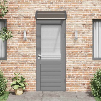 Deurluifel Zwart 80x75 cm Polycarbonaat 3