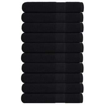 Saunahanddoeken FROGN 10 st 80x200 cm 360 g/m&sup2; zwart 1