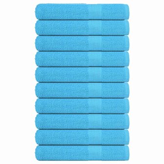 Saunahanddoeken FROGN 10 st 80x200 cm 360 g/m&sup2; turquoise 1