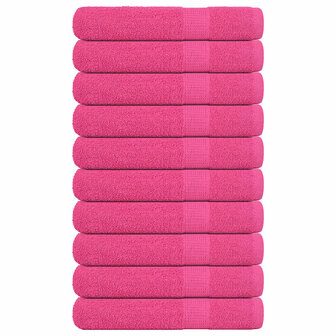 Saunahanddoeken FROGN 10 st 80x200 cm 360 g/m&sup2; roze 1