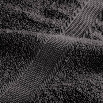 Saunadoeken SOLUND 2 st 600 g/m&sup2; 80x200 cm antracietkleur 7