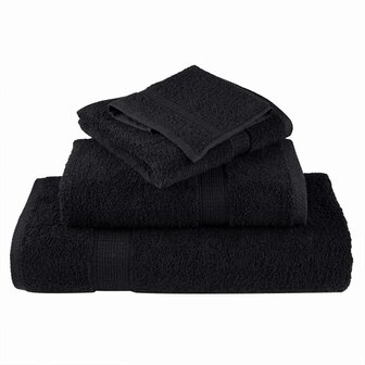 Gastendoek SOLUND 10 pcs Zwart 15 x 21 cm 550 gsm 3