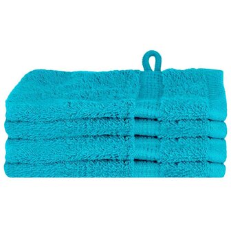 Gastendoek SOLUND 4 pcs Turquoise 15 x 21 cm 550 gsm 2