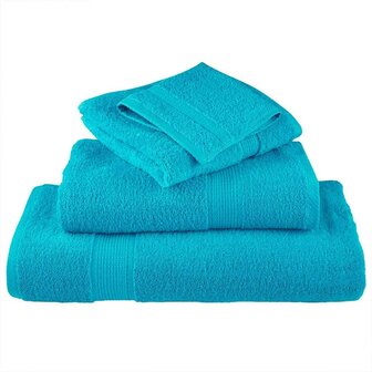 Gastendoek SOLUND 4 pcs Turquoise 15 x 21 cm 550 gsm 3