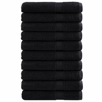 Gastendoek SOLUND 25 pcs Zwart 80 x 200 cm 550 gsm 2