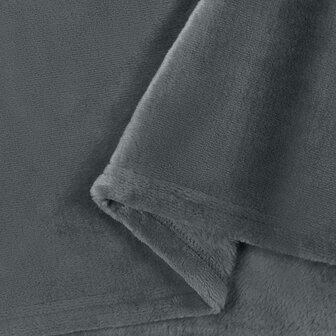 Gooi Deken Donkergrijs 220 x 240 cm Fleece 6