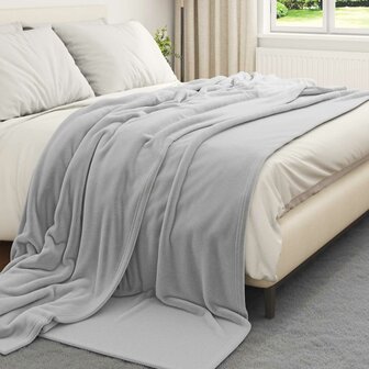Gooi Deken Grijs 220 x 240 cm Fleece 3