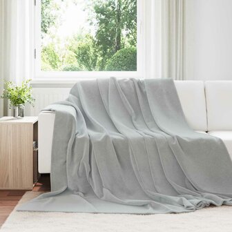 Gooi Deken Grijs 240 x 270 cm Fleece 1