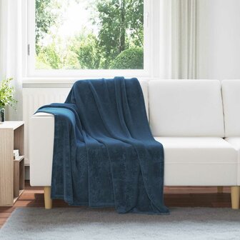 Gooi Deken Marineblauw 130 x 150 cm Fleece 1