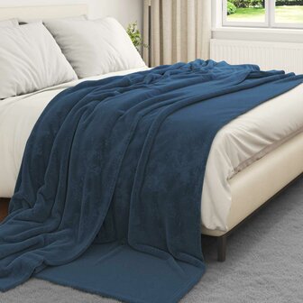 Gooi Deken Marineblauw 220 x 240 cm Fleece 3