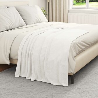 Gooi Deken Wit 130 x 150 cm Fleece 3
