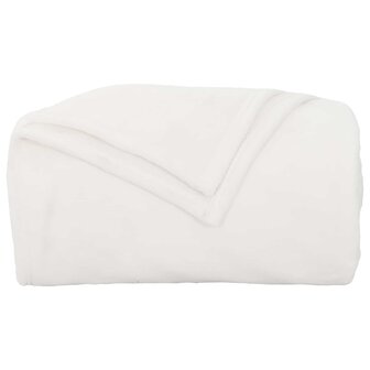 Gooi Deken Wit 130 x 150 cm Fleece 4