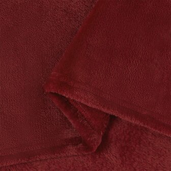 Gooi Deken Bordeaux Rood 130 x 150 cm Fleece 6
