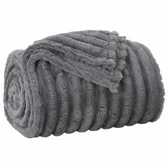 Gooi Deken Donkergrijs 200 x 150 cm Fleece 2