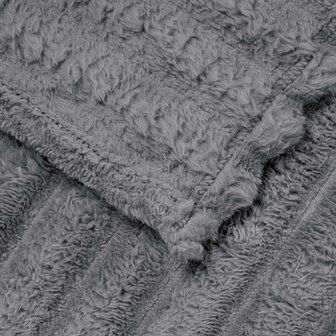 Gooi Deken Donkergrijs 240 x 220 cm Fleece 5