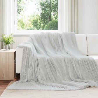Gooi Deken Grijs 240 x 220 cm Fleece 1