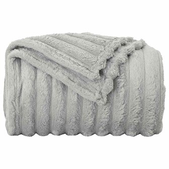 Gooi Deken Grijs 240 x 220 cm Fleece 4
