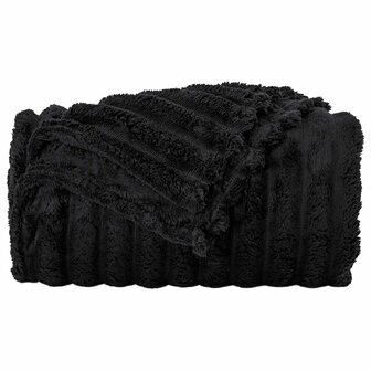Gooi Deken Zwart 150 x 130 cm Fleece 4