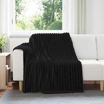 Gooi Deken Zwart 200 x 150 cm Fleece 1