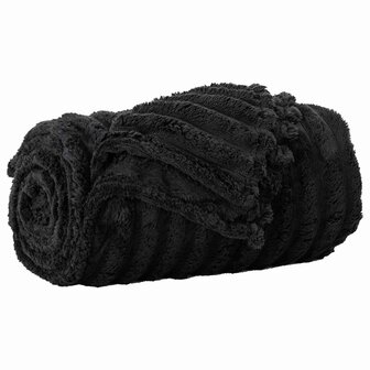Gooi Deken Zwart 240 x 220 cm Fleece 2