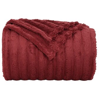 Gooi Deken Bordeaux Rood 150 x 130 cm Fleece 4
