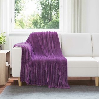 Gooi Deken Paars 150 x 130 cm Fleece 1