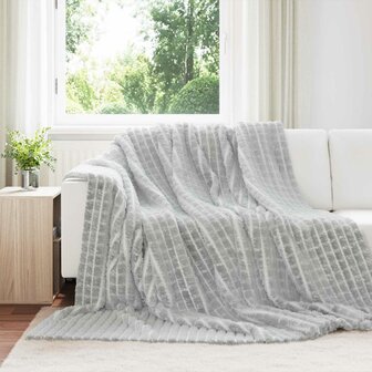 Gooi Deken Grijs 240 x 220 cm Fleece 1
