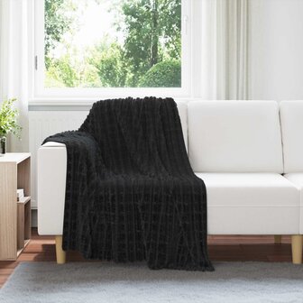 Gooi Deken Zwart 150 x 130 cm Fleece 1