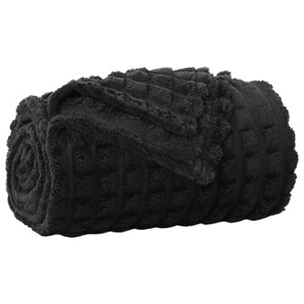Gooi Deken Zwart 150 x 130 cm Fleece 2