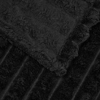 Gooi Deken Zwart 200 x 150 cm Fleece 5