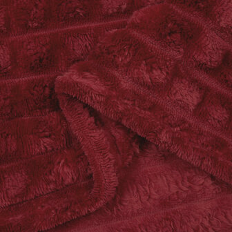 Gooi Deken Bordeaux Rood 150 x 130 cm Fleece 6