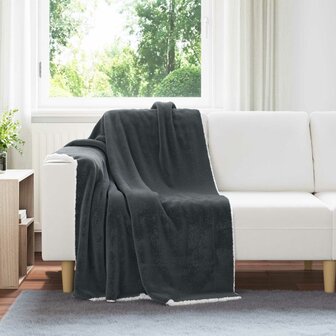 Gooi Deken Donkergrijs 130 x 150 cm Fleece 1