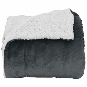 Gooi Deken Donkergrijs 130 x 150 cm Fleece 4