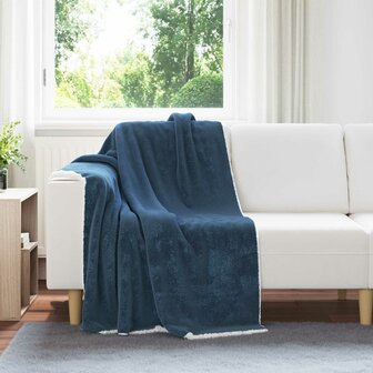Gooi Deken Marineblauw 130 x 150 cm Fleece 1
