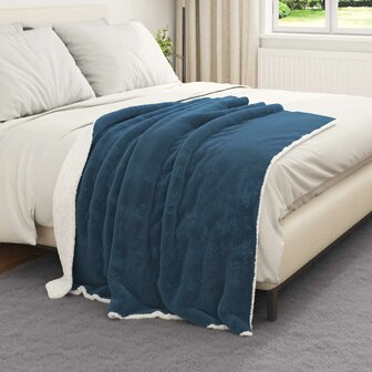 Gooi Deken Marineblauw 130 x 150 cm Fleece 3