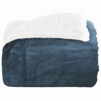 Gooi Deken Marineblauw 150 x 200 cm Fleece 4