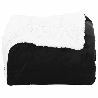 Gooi Deken Zwart 150 x 200 cm Fleece 4