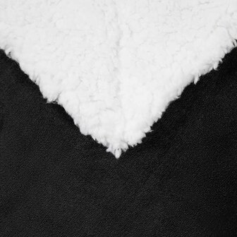 Gooi Deken Zwart 150 x 200 cm Fleece 5