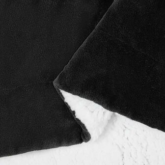 Gooi Deken Zwart 150 x 200 cm Fleece 6