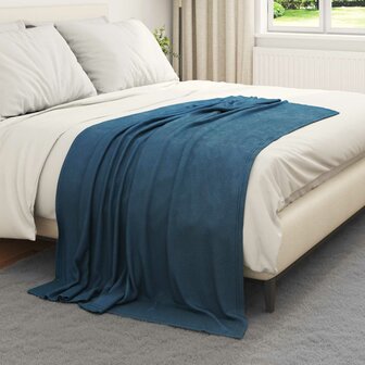 Gooi Deken Marineblauw 170 x 130 cm Fleece 3