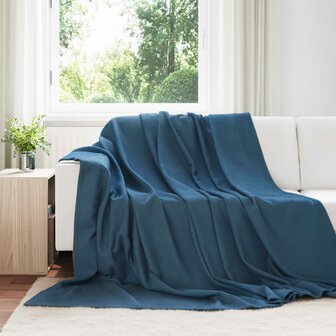 Gooi Deken Marineblauw 240 x 220 cm Fleece 1