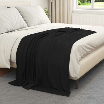 Gooi Deken Zwart 170 x 130 cm Fleece 3