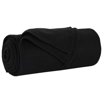 Gooi Deken Zwart 240 x 220 cm Fleece 2