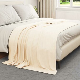 Gooi Deken Cr&egrave;me 200 x 150 cm Fleece 3