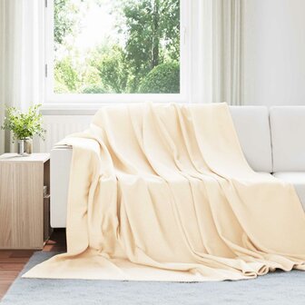 Gooi Deken Cr&egrave;me 270 x 240 cm Fleece 1