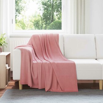 Gooi Deken Roze 170 x 130 cm Fleece 1
