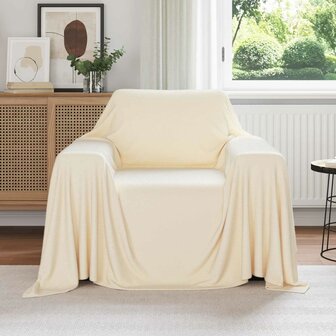 Gooi Deken Cr&egrave;me 210 x 140 cm Fleece 1